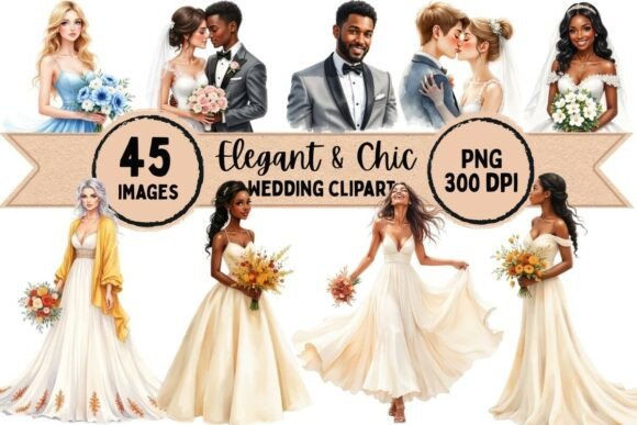 Designing with Elegance: The Power of Chic Wedding Clipart