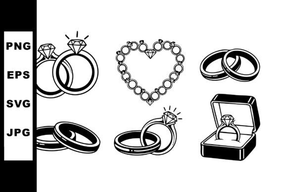 Elegant Wedding Rings Heart Diamond Set for Timeless Celebrations