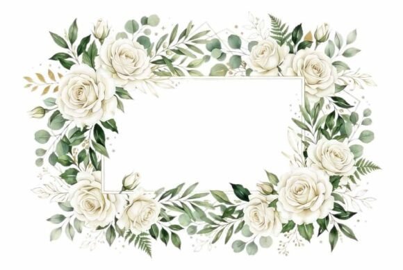 Elevate Your Stationery with Wedding Invitation Frame Clipart