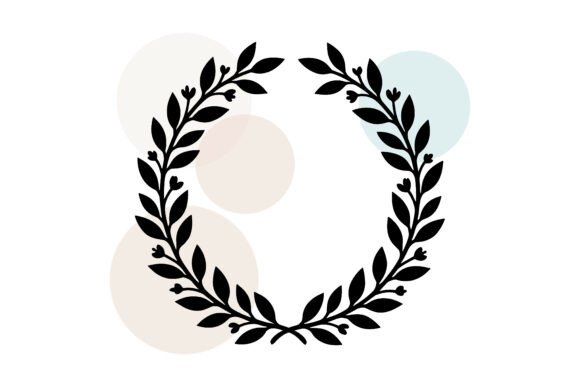 Laurel Leaf Wedding Frame Vector: Elegant Design for Any Project