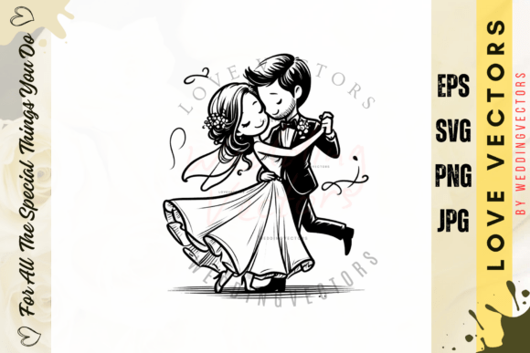Wedding Couple and Love Vectors - C4168: Visual Storytelling for Designers