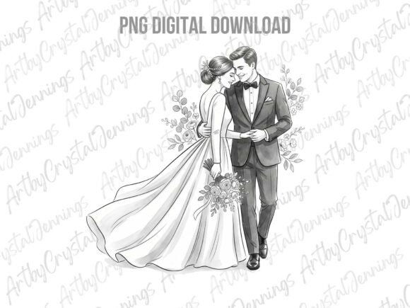 Wedding Couple Line Art PNG: A Designer's Guide