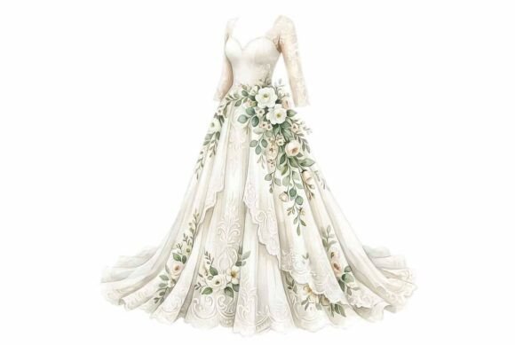 Wedding Dress Bridal Clipart: The Ultimate Design Asset