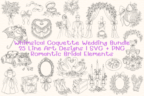 Whimsical Coquette Wedding SVG Bundle: A Designer's Guide